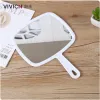 【 Weiwei 】 Hair salon makeup mirror, barber's special large-sized hand mirror, professional mirror handle, makeup rearview mirror Item Picture